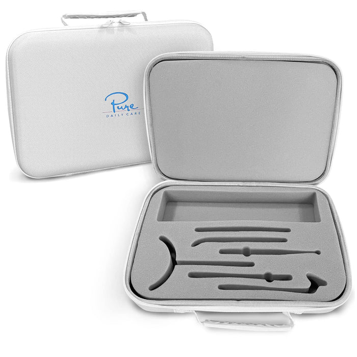 Pure Daily Care NuDerma Official Carrying Case for High Frequency Wand - Holds All Attachments - Portable for Travel - Compatible with All Nuderma Models - Padded Storage and Travel Case
