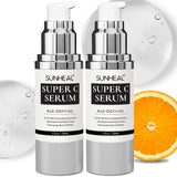 Vitamin Super C Serum for Women over 70, Rapid Anti Aging Serum, Face Lift Cream, Super Hydrates, Softens, Lifts and Firms, Fights Wrinkles, Reduces Dark Spots and Age Spots (60ml-2PCS)