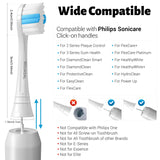 Replacement Brush Heads Compatible with Philips SoniCare Electric Toothbrushes Handle, for Superior Whitening, for Snap-on System, Pack of 6, White…