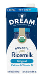 Rice Dream Organic Rice Milk Drink, Enriched Original, Calcium & Vitamin D, Vegan Dairy Alternative, Lactose Free, Shelf Stable, 32oz (Pack of 6)