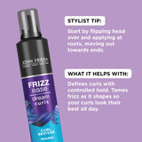 John Frieda Frizz Ease Curly Hair Reviver Mousse Enhances Curls, a Soft Flexible Hold for Curly or Frizzy Hair, Alcohol-Free, 7.2 oz (Pack of 2)