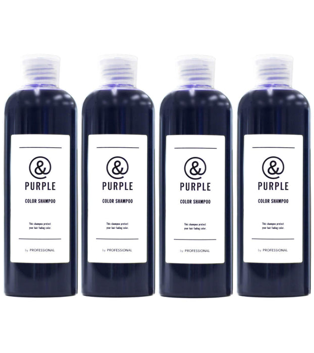 Salon Exclusive & Series Purple Shampoo, Murasaki Shampoo, Color Shampoo, Organic Herbal Extract, Murasaki Shampoo, Murashan (Set of 4)