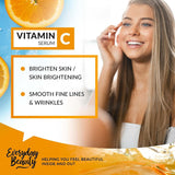 Organic Vitamin C Serum for Face - USDA Certified Facial Serum - Anti Aging For Fine Lines & Wrinkles - Potent Botanical Ingredients & Non GMO - 8 Fl Oz With Pump Top