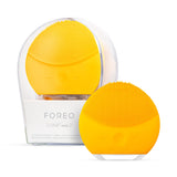 FOREO LUNA mini 2 Ultra-hygienic Facial Cleansing Brush | All Skin Types | Face Massager for Clean & Healthy Face Care | Extra Absorption of Facial Skin Care Products | Waterproof | Sunflower Yellow