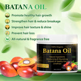 100% Natural Batana Oil for Hair Growth and Nourishment, Natural Batana Oil to Prevent Hair Loss, Eliminates Split Ends for Men & Women,Batana Hair Cream for Men & Women