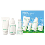 innisfree Hydration Heroes with Green Tea, Routine Kit with Korean Skincare Serum, Cleanser, Toner, and Cream (Packaging May Vary)