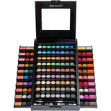 SHANY Elevated Essentials Makeup Set - All-in-One Makeup Kit with 72 Eyeshadows, 28 Lip Colors, 18 Gel Eyeliners, 10 Blushes, 1 Eye Primer, and 1 Cream Concealer