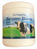 Plantimex La Vaquita Balsamo Blanco Ointment 240g - Eucalyptus Scented Cream, Antioxidant Adult Skin Moisturizer, 8.46 oz