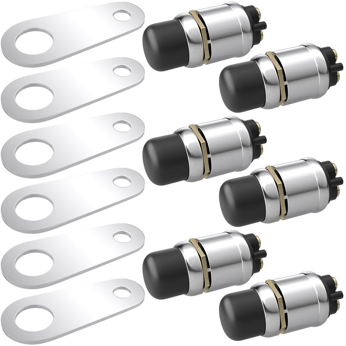 BFXM 6 PCS Push Button Starter Switch 12V 50A, Waterproof Momentary Start Switch for Car Engine, Push Button Starter for Truck Boat ATV