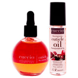 Cuccio Naturale Cuticle Revitalizing Oil Set - Provides Intense Hydration - Replenishes And Strengthens Nails - Promotes Healthy Skin - Easy To Use Rollerball Applicator - Pomegranate And Fig - 2 Pc