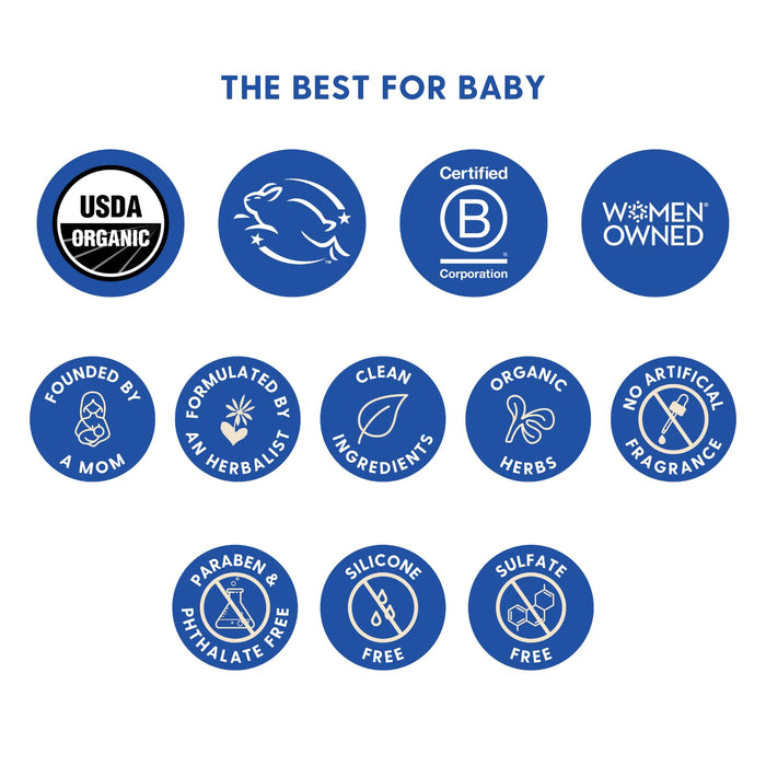 Motherlove Diaper Balm (4 oz) Organic Herbal Diaper Rash Cream—Cloth diaper Safe, Zinc Oxide- & Petroleum-Free