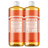 Dr. Bronner’s - Pure-Castile Liquid Soap (Tea Tree, 32 ounce, 2-Pack) - Made with Organic Oils, 18-in-1 Uses: Acne-Prone Skin, Dandruff, Laundry, Pets and Dishes, Concentrated, Vegan