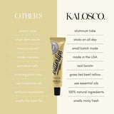 Kalos Co Butter Lips Tallow Lip Balm with Grass Fed Beef Tallow for Skin and Lips, Best Lip Balm for severely chapped lips lanolin and tallow balm all natural overnight lip mask, tallow lip gloss (3)