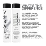 Celeb Luxury Intense Color Depositing Colorconditioner Conditioner + BondFix Bond Rebuilder, Vegan, Sustainably Sourced Plant-Based, Semi-Permanent, Viral and Gem Lites Colorconditioners