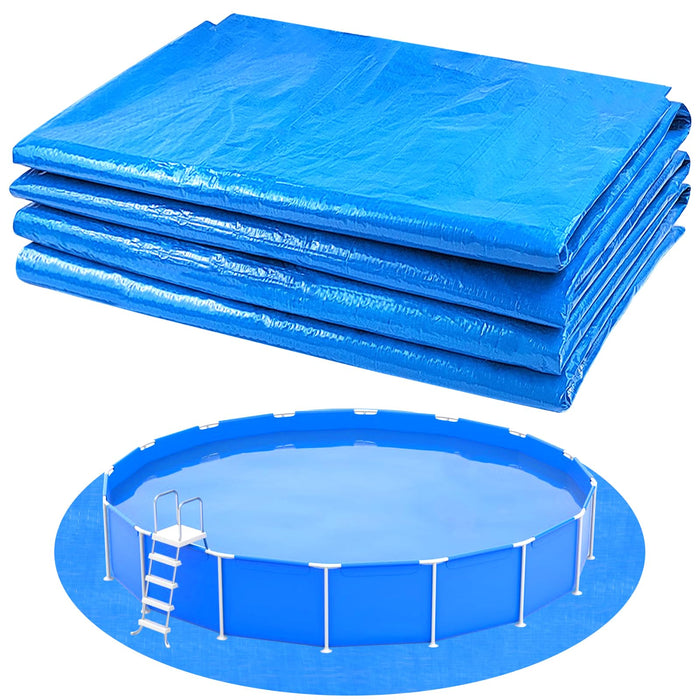 YEXEXINM 13.1Ft Round Pool Ground Cloths Swimming Pool Ground Cloth,Round Pool Liner Pad for 12ft Above Ground Swimming Pool,Heavy Duty Pool Ground Mat Protector to Prevent Puncture Pool Ground Tarp