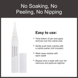 Deborah Lippmann Cuticle Remover Pen Cuticle Softener for Travel Nail Care No Soaking, No Peeling, No Nipping 0.13 Fl Oz