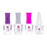 Revel Nail Dip Powder Liquid Set - Dip Powder Base Coat, Activator, Finish Gel & Gel Thinner, Dip Liquid Set, DIY Nail Kit