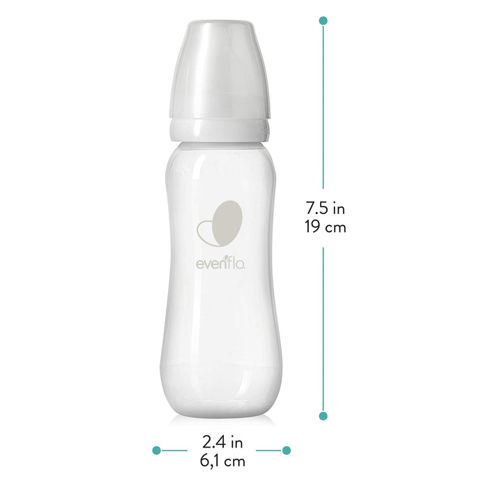 Evenflo Feeding Premium Proflo Venting Balance Plus Standard Neck Baby, Newborn and Infant Bottles - Developed by Pediatric Feeding Specialists - 9 Ounce (Pack of 6)