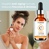 FUNNIR Vitamin C Serum-30ml for Face Plus Hyaluronic Acid, Retinol, Niacinamide, Reduce Fine Lines, Nourishing Skin Serum(1 oz)