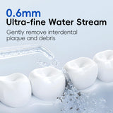 Water Dental Flosser Teeth Pick - medcodes Portable Cordless Oral Irrigator with USB Rechargeable Waterproof for Teeth, Gums, Braces Care and Home Travel (Black)