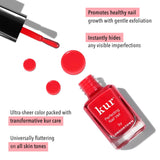 LONDONTOWN Perfecting Nail Veil #8 Enhancing Nail Care Color and Formula, Sheer Poppy Red