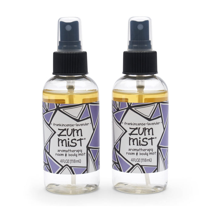 Zum Mist Room and Body Spray - Frankincense-Lavender - 4 fl oz (2 Pack)