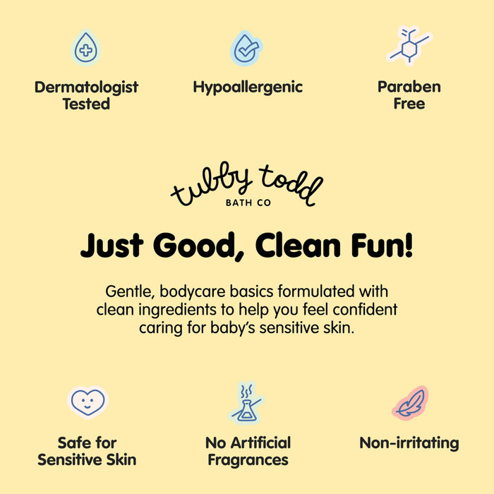 TUBBY TODD Cradle Cap Baby Hair Treatment Kit - Includes Bye-Bye Cradle Cap Gel, Cradle Cap Silicone Brush, & 3.5oz All Over Ointment - Gentle for Babies’ Sensitive Skin