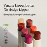 Melixir Vegane Lippenbutter #03 Red Velvet(getönt) (+8 weitere Farben) 3.9 g, bienenfrei, ohne Petrolatum, tief nährender veganer Lippenbalsam auf pflanzlicher Basis