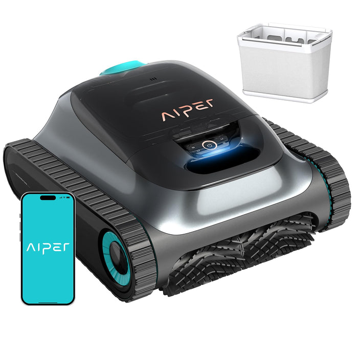 (2026 Upgrade) Aiper Scuba S1 Robotic Pool Cleaner, Weekly Custom Cleaning Plan, 270 Min Runtime, Over-the-Waterline Scrubbing, Smarter Navigation with 11 High-Precision Sensors, App Support-Gray
