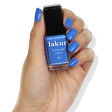 LONDONTOWN Azure Blue Glossy Nail Polish, Poolside Dream lakur, Vegan Chip-Resistant Long-Lasting Nail Lacquer, 40 fl oz