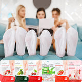 Swiffen 24 Pcs Fruits Beauty Foot Mask Bulk Hydrating Foot Moisturizing Socks Shea Butter Aloe Treatment Mask for Spa Kit Sleeping Skincare Gift Beauty Kits for Women