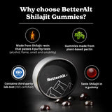 Better Alt Pure Himalayan Shilajit Gummies with 100% Shilajit |High Potency Gold Grade| 60 Gummies for Energy Boost & Immune Support, 75%+ Fulvic Acid| Travel Friendly - Tamarind Flavor