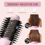 4 in 1 Hair Dryer Brush with Anti-Frizz Ceramic Titanium Barrel and Negative Ion - Volumizer, Straightener and Styler in One