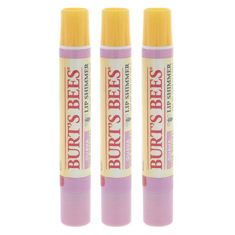 Burt's Bees Lip Shimmer, Guava 0.09 oz (Pack of 3)