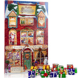 Madelaine Chocolate Village Toy Shop Countdown To Christmas Advent Calendar - Made with Fresh Milk - 24 Premium Milk Chocolates – 3 Pack, 8oz Each