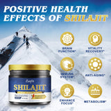 Shilajit Resin for Men & Women, Shilajit Supplement with 85+ Trace Minerals & Fulvic Acid for Energy, Focus, Brain and Immune Support, High Nutritional, Maximum Potency, 100 Serving / 60g