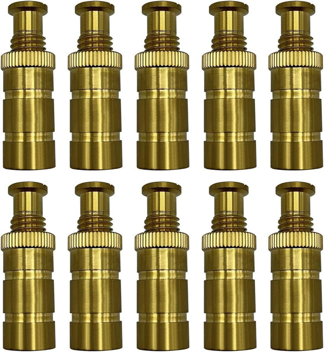 Poolzilla Pool Safety Cover Brass Anchors for Concrete and Pavers - 10 Pack - Universal Fit