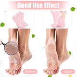 3 Pairs Aloe Socks Moisturizing Spa Socks Infused Socks Gel Sleeping Fuzzy Socks Dry Feet Socks Non Slip Lotion Socks for Women Men Repairing Softening Dry Cracked Feet Skins (Pink, Blue, Gray)