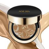 AGE 20's Signature Intense Sunscreen SPF 50+ Foundation, 29 Caramel (0.49 oz x 1 ea), Natural Coverage, Cushion Korean Makeup, 71% Essence Natural Dewy Finish, 1 Refill Included