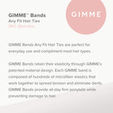 Gimme Beauty - Any Fit No Damage Hair Ties - Blondie - Seamless Microfiber Hair Elastic - Hair Accessories With All Day Hold - No Snagging, Dents, or Breakage Hair Tie Pack (9 Count)