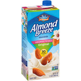 Almond Breeze Dairy Free Almondmilk Unsweetened Original 32 Oz Boxes, 6 Count