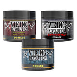 Viking Revolution Hair Styling Agent Extreme Hold Pomade for Men - Style & Finish Your Hair (3 Pack)