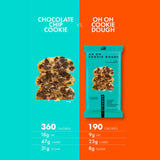 TRUBAR Vegan Protein Bar, Oh Oh Cookie Dough, Gluten Free, Plant Based Protein, Dairy Free, Non GMO, Soy Free, No Sugar Alcohols, 12G Protein, 13G Fiber, 23G Carb, Healthy on The Go Snack Bars, 12 CT