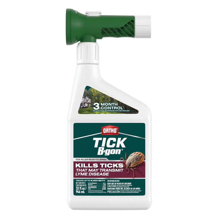 Ortho Tick B-gon Tick Killer Ready-to-Spray - Outdoor Tick Spray, Kills Ticks, Cat and Dog Fleas, and Mosquitoes - 32 fl. oz.
