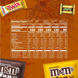 M&M'S Milk Chocolate, M&M'S Peanut, SNICKERS, TWIX & MILKY WAY Milk Chocolate Individually Wrapped Halloween Candy Trick or Treat Variety Pack, 200 Ct Bulk Bag