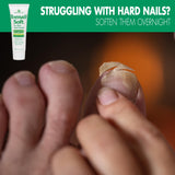 Toenail Soft Temporary Nail Softening Cream for Thick, Hard Toenails with Aloe 1 Oz with Easy Hold Toenail Clipper