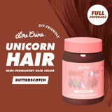 Lime Crime Full Coverage Unicorn Hair Dye, Butterscotch - Damage-Free Semi-Permanent Hair Color Conditions & Moisturizes - Temporary Hair Tint Kit Has A Sugary Citrus Vanilla Scent - Vegan