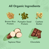 ALOHA Organic Plant-Based Protein Bars | Chocolate Fudge Brownie | Vegan, Gluten-Free, Paleo, Low-Carb, Non-GMO, Soy-Free, 12 Count