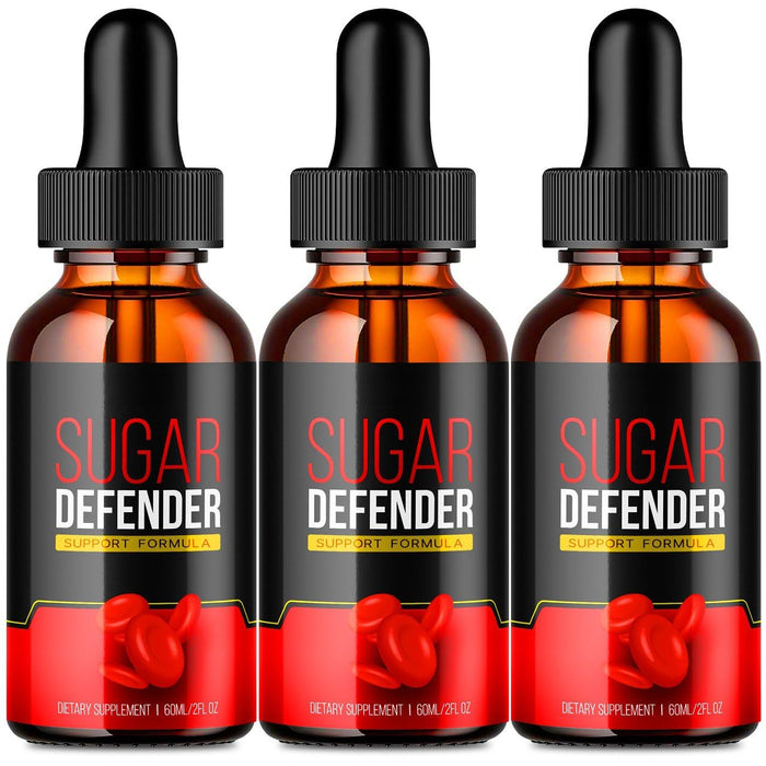 VIVE MD Sugar Defender Drops - Official Formula - Sugar Defender 24, Sugar Defender Liquid, Maximum Strength Sugar Defender Supplement with Hawthorn Berry Organic, Sugar Defender Reviews (3 Pack)