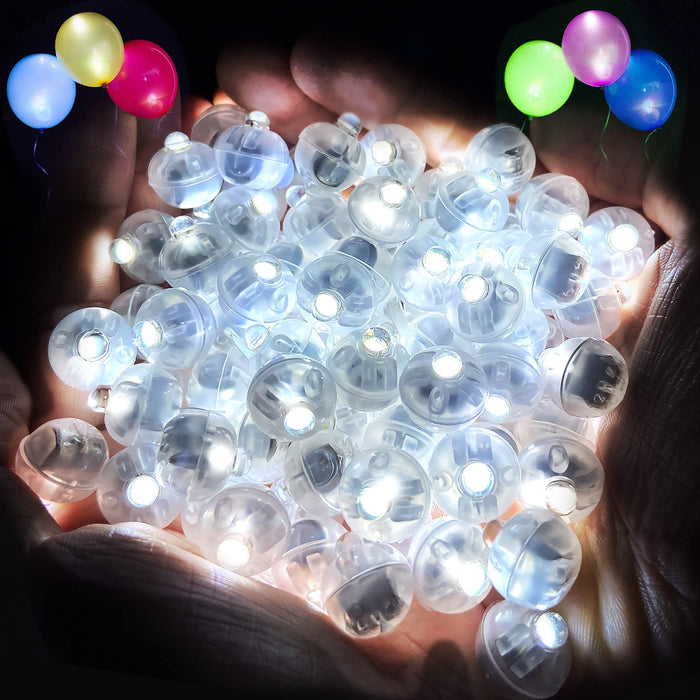 ZGWJ 100PCs Mini Led Lights, Led Balloons Light up Balloons for Party Decorations Neon Party Lights for Paper Lantern Easter Eggs Birthday Party Wedding Halloween Christmas Decoration